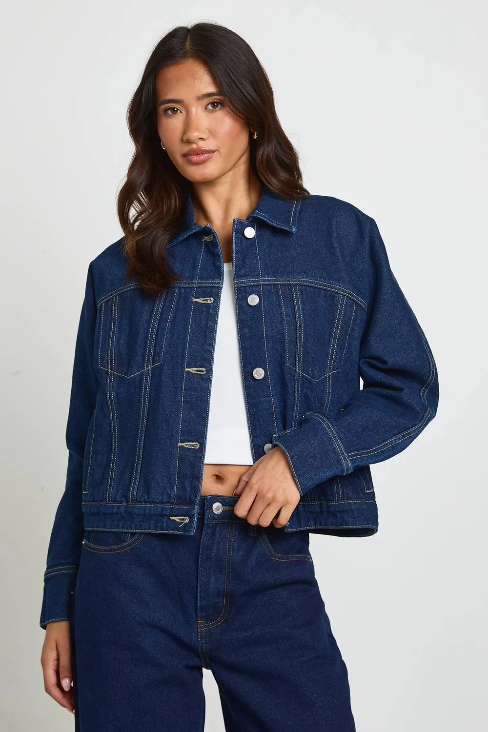 Barrel Sleeve Denim Jacket