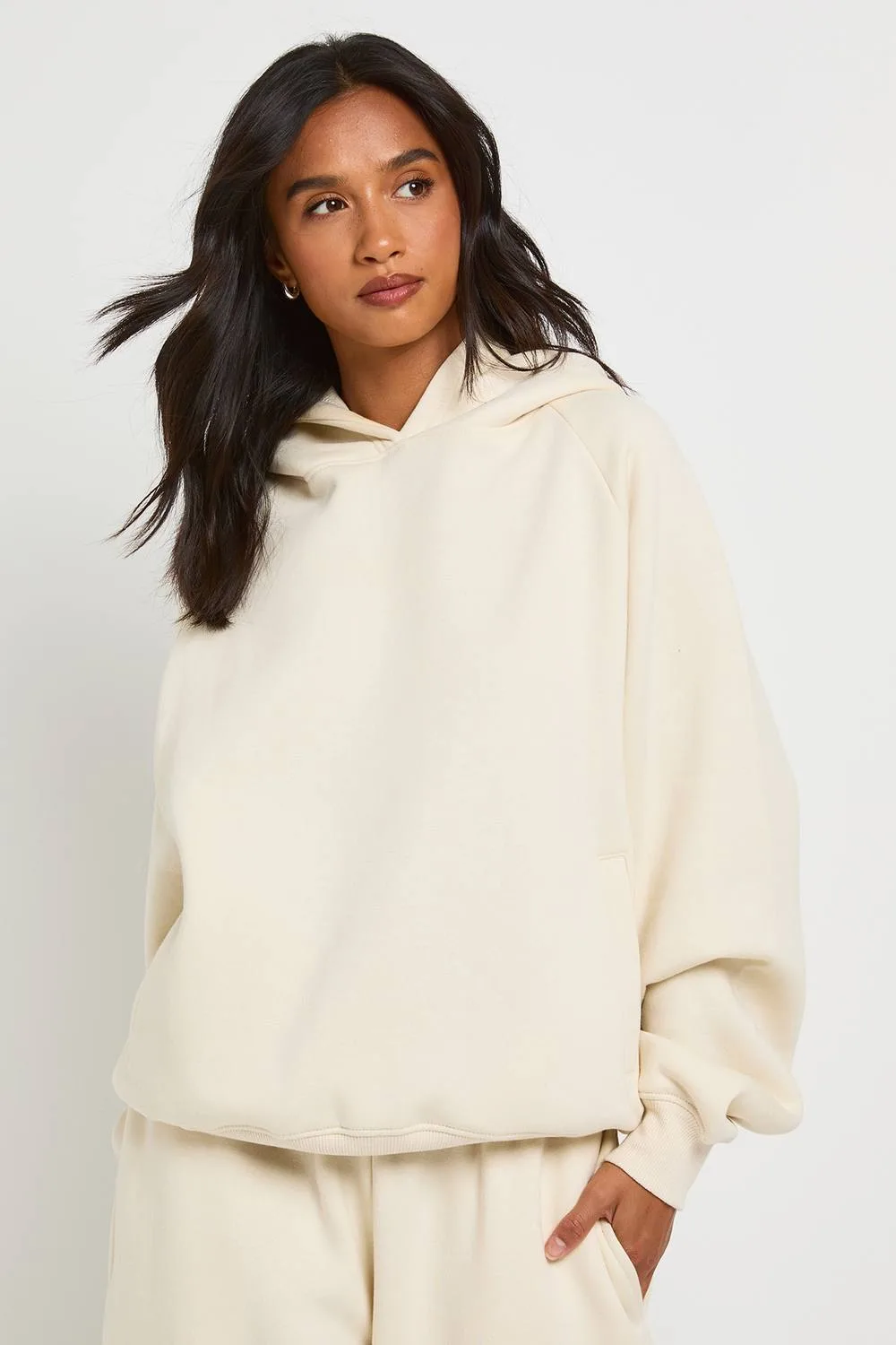 Raglan Seam Oversized Hoodie