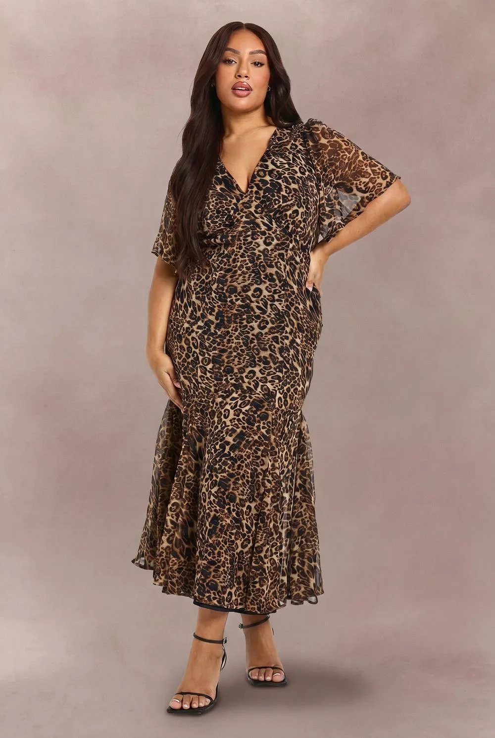 Angel Sleeve Midaxi Dress by boohoo