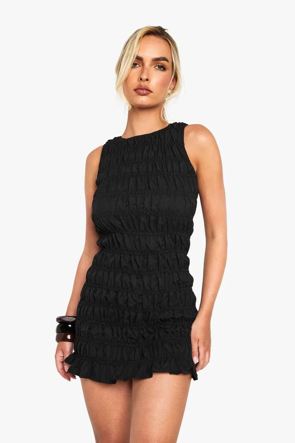 Shired Racer Neck Mini Dress