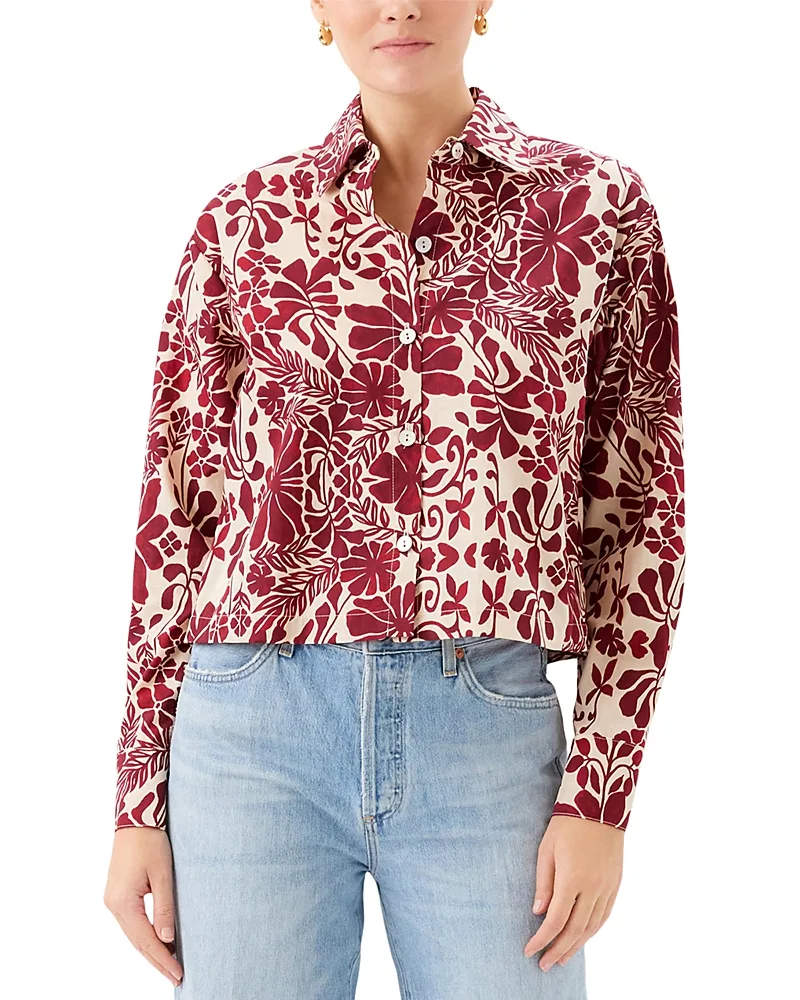 Lena Button Up Cotton Shirt by Fifteen Twenty