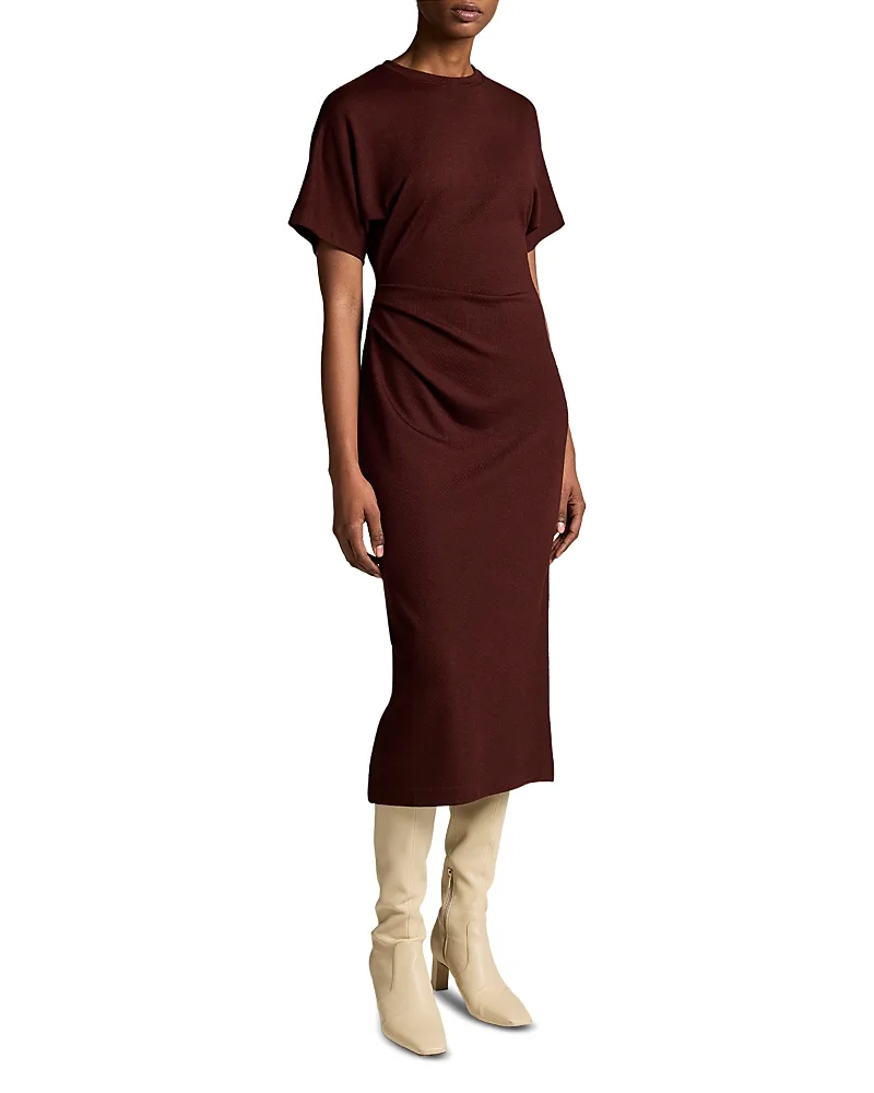 Ruched Midi Dress by Vince