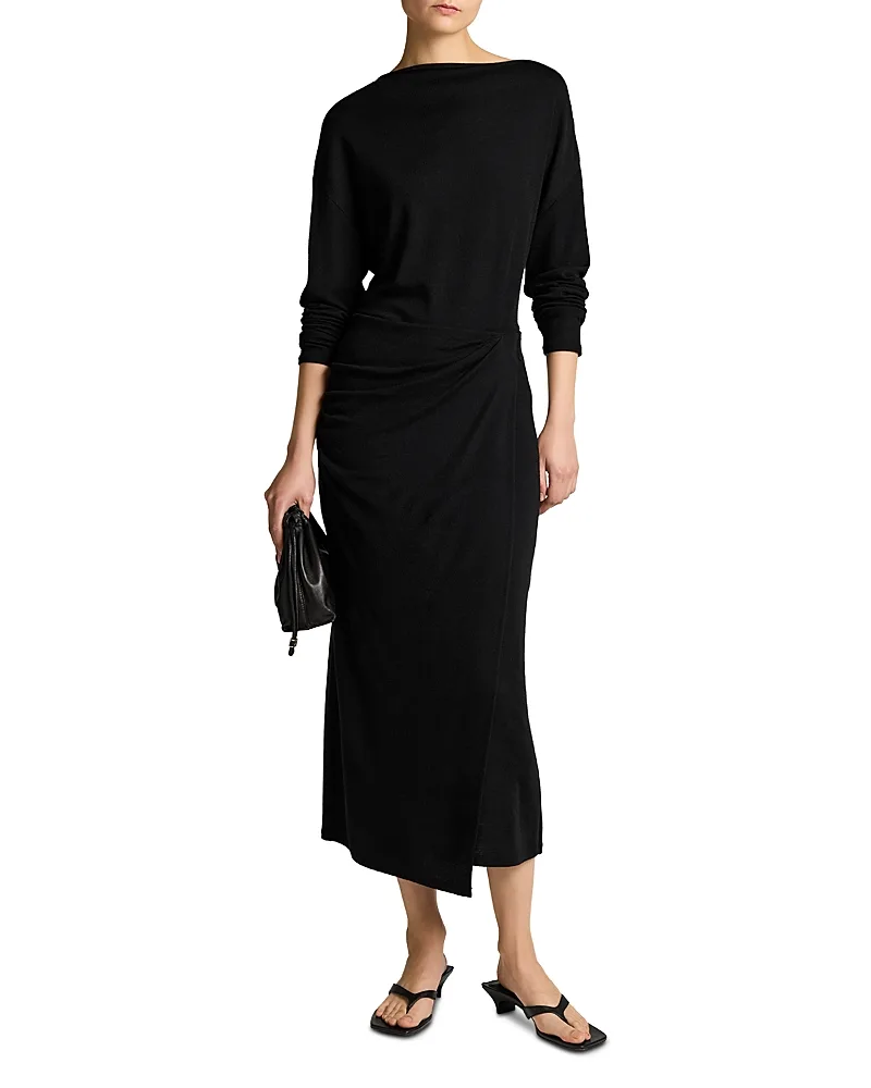 Draped Midi Skirt by Vince