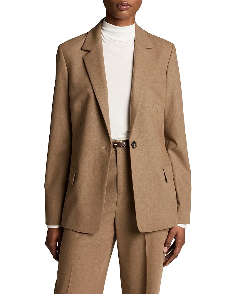 Single Button Back Slit Blazer by Vince
