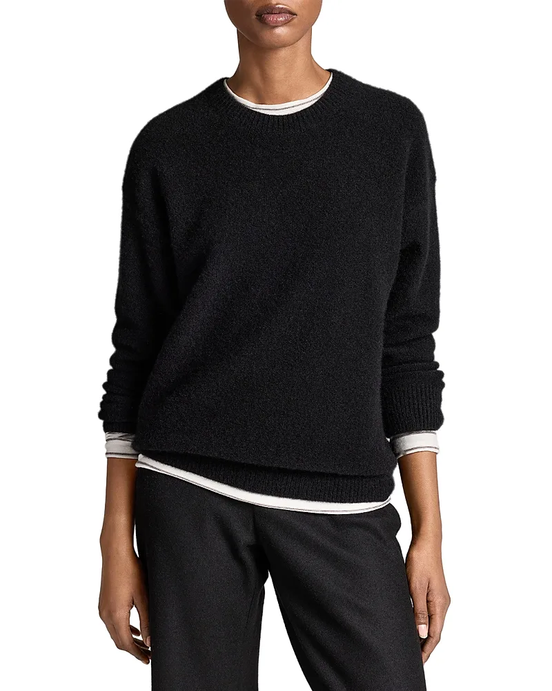 Cashmere Blend Classic Crewneck Top