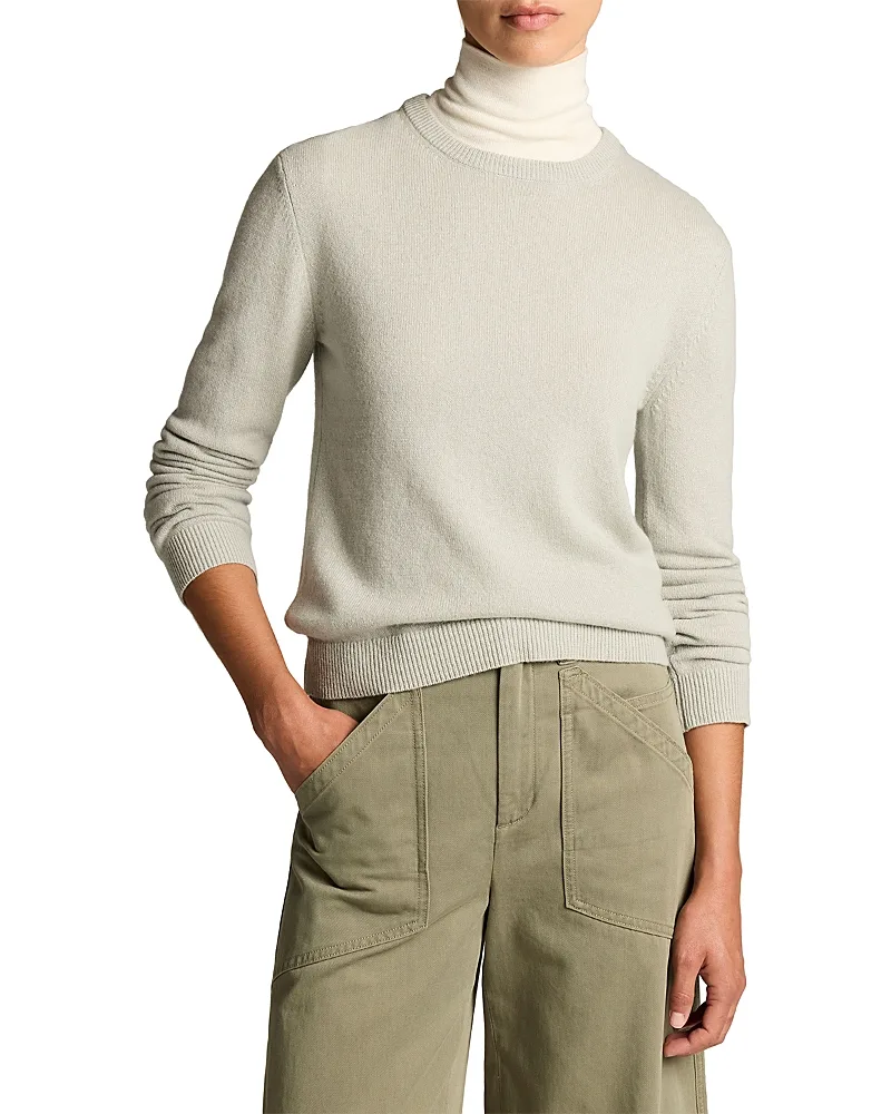 Cashmere Blend Classic Crewneck Top