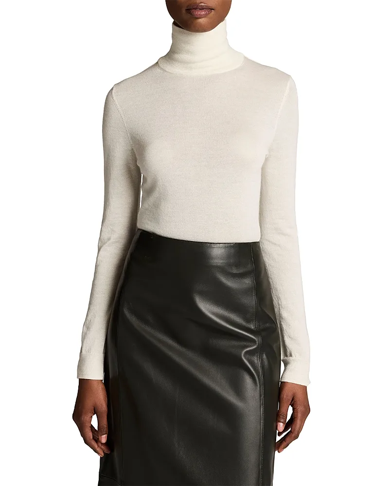 Slim Turtleneck Long Sleeve Top by Vince