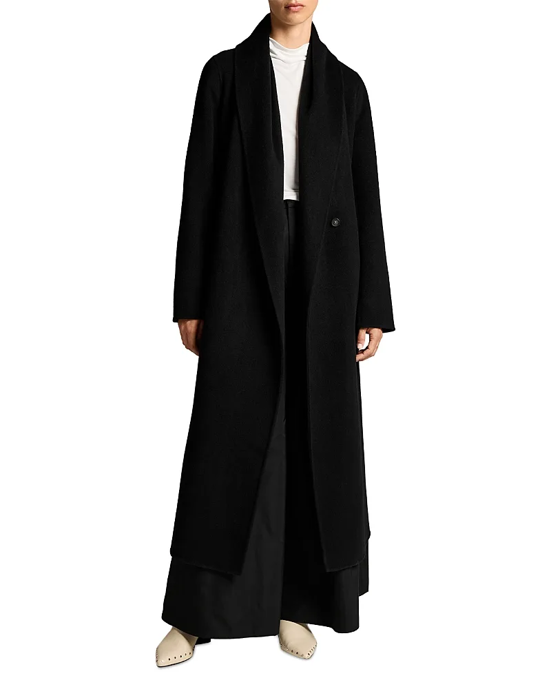 Wool & Cashmere Shawl Collar Long Coat by Vince