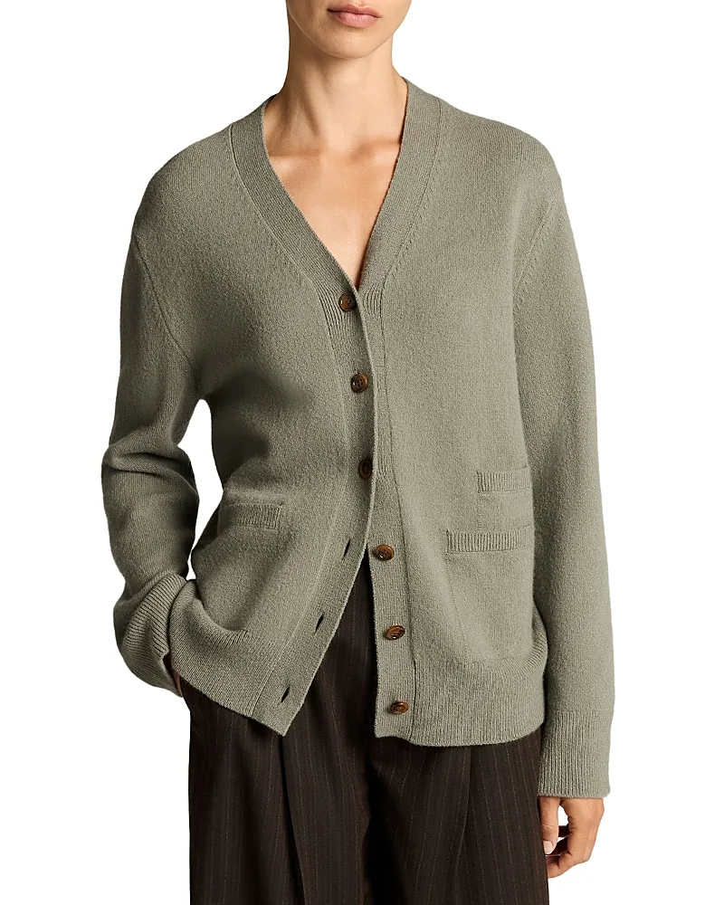 Relaxed V Neck Cardigan by Vince
