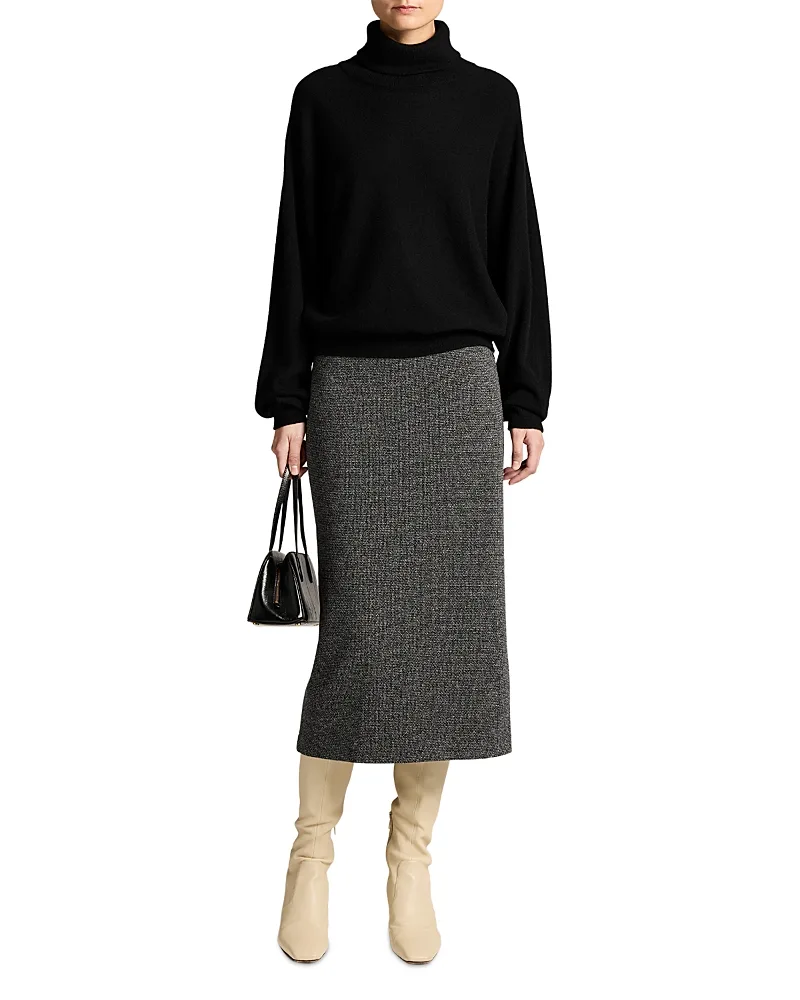 Houndstooth Midi Skirt by Vince