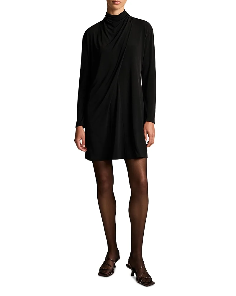 Draped Cowl Neck Long Sleeve Top by Vince