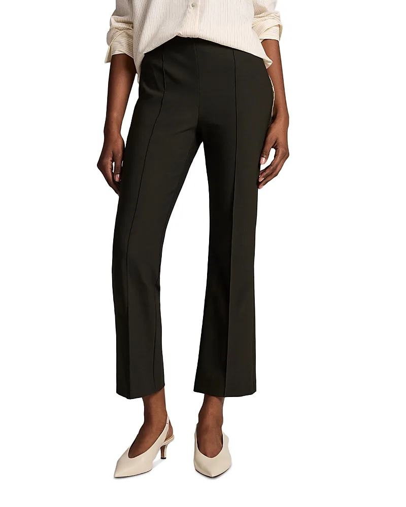 Mid Rise Pintucked Cropped Pants by Vince