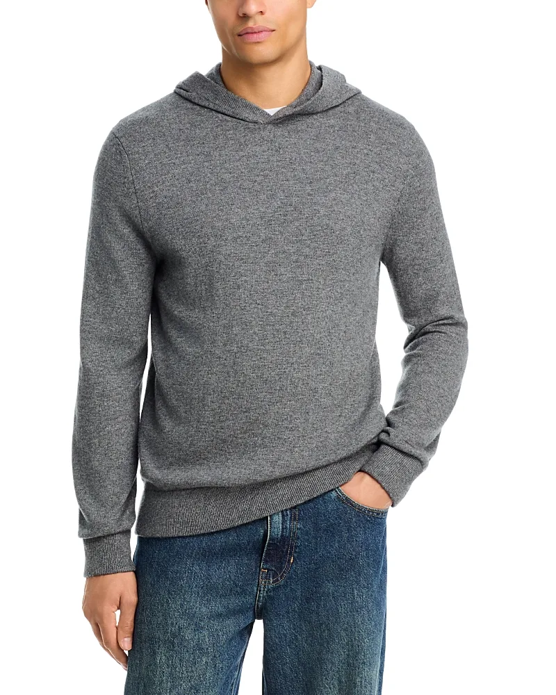 Straight Fit Wool & Cashmere Hoodie by Vince