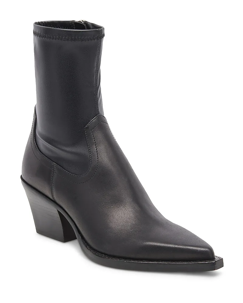 Rutger Stretch Leather Ankle Boots by Dolce Vita
