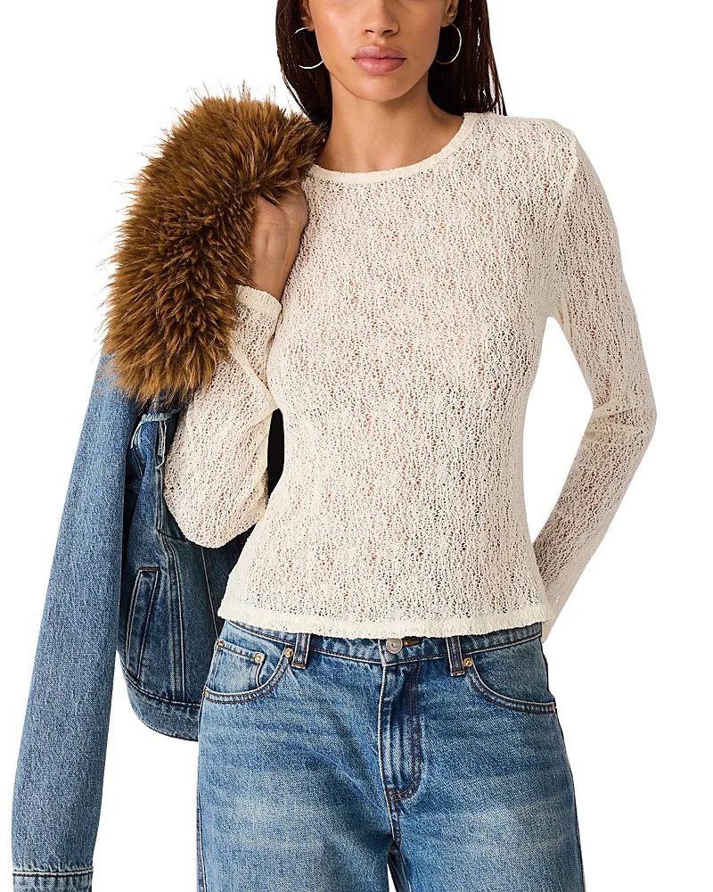 Sierra Long Sleeve Knit Top by Steve Madden