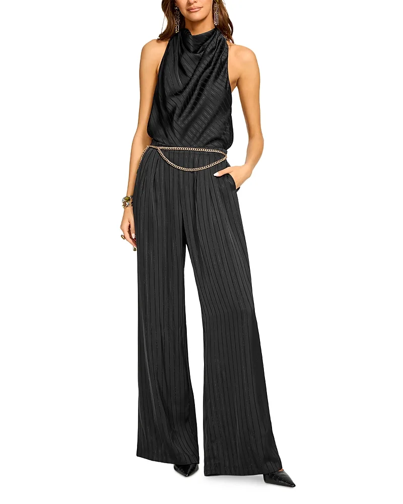 Joan Chain Belt Wide Leg Jumpsuit by Ramy Brook