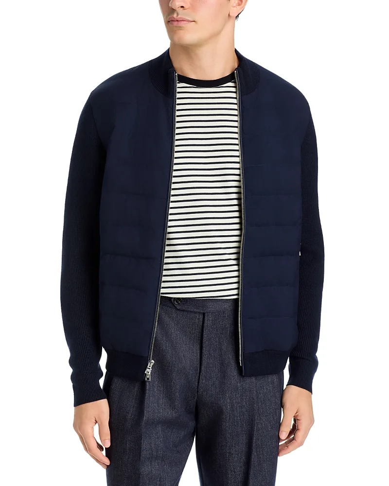 Roundhill Hybrid Full Zip Sweater by Peter Millar