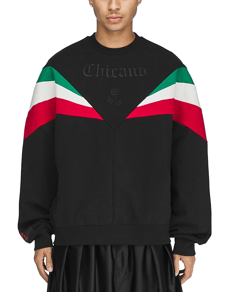 Adidas x Willy Chavarria Chicano Color Block Cotton Sweatshirt by adidas