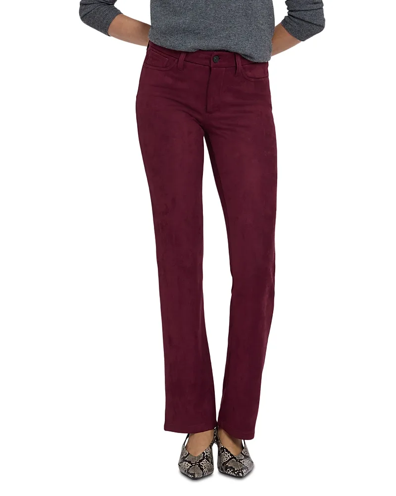 Marilyn Faux Suede High Rise Straight Jeans by NYDJ