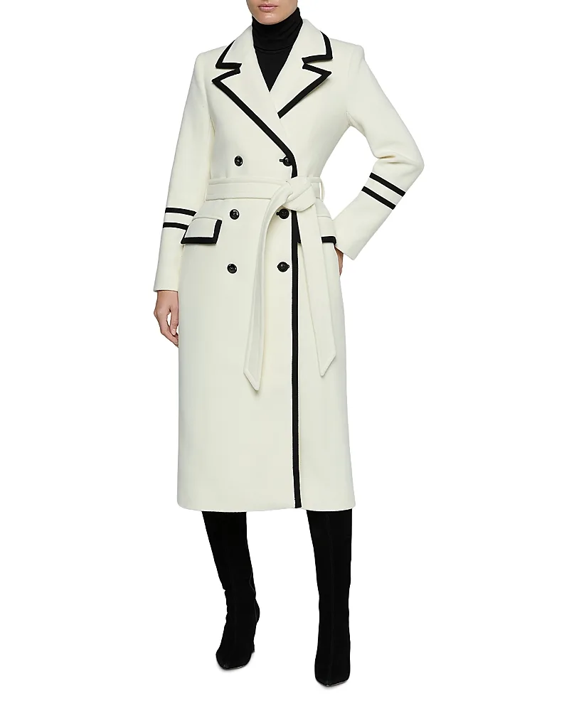Irene Military Wool Blend Long Coat by L'AGENCE
