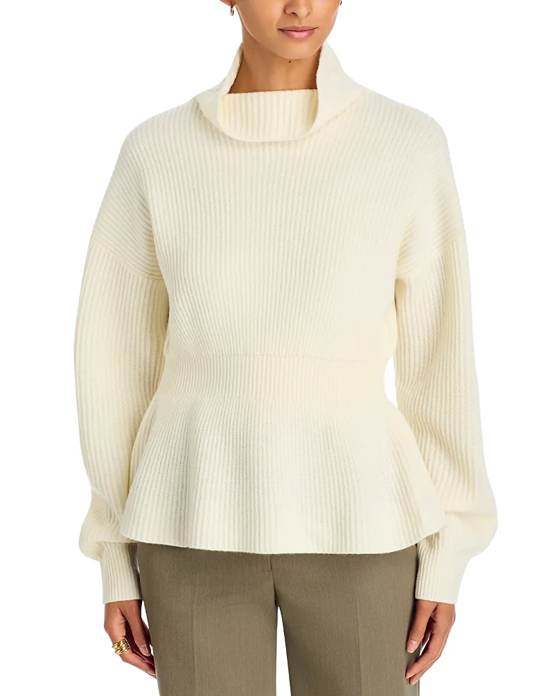 Wool & Cashmere Cinch Waist Sweater by Theory