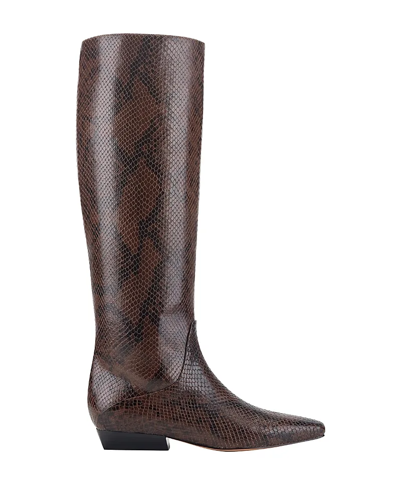 Dalli Embossed Leather Knee High Boots by Marc Fisher LTD