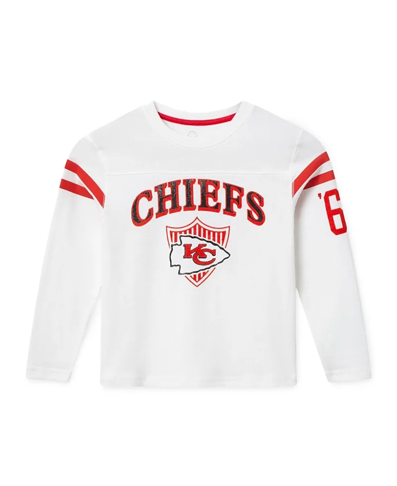 Nfl Kansas City Chiefs Striped Long Sleeve Tee by Junk Food