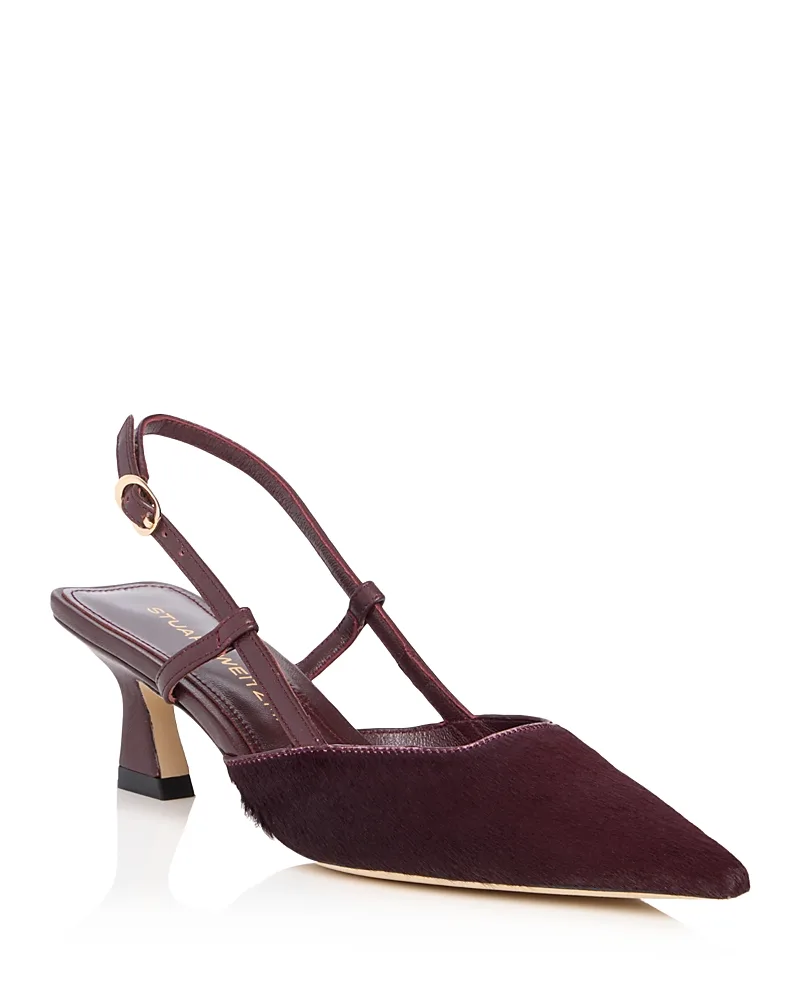 Vinnie Calf Hair Slingback Pumps