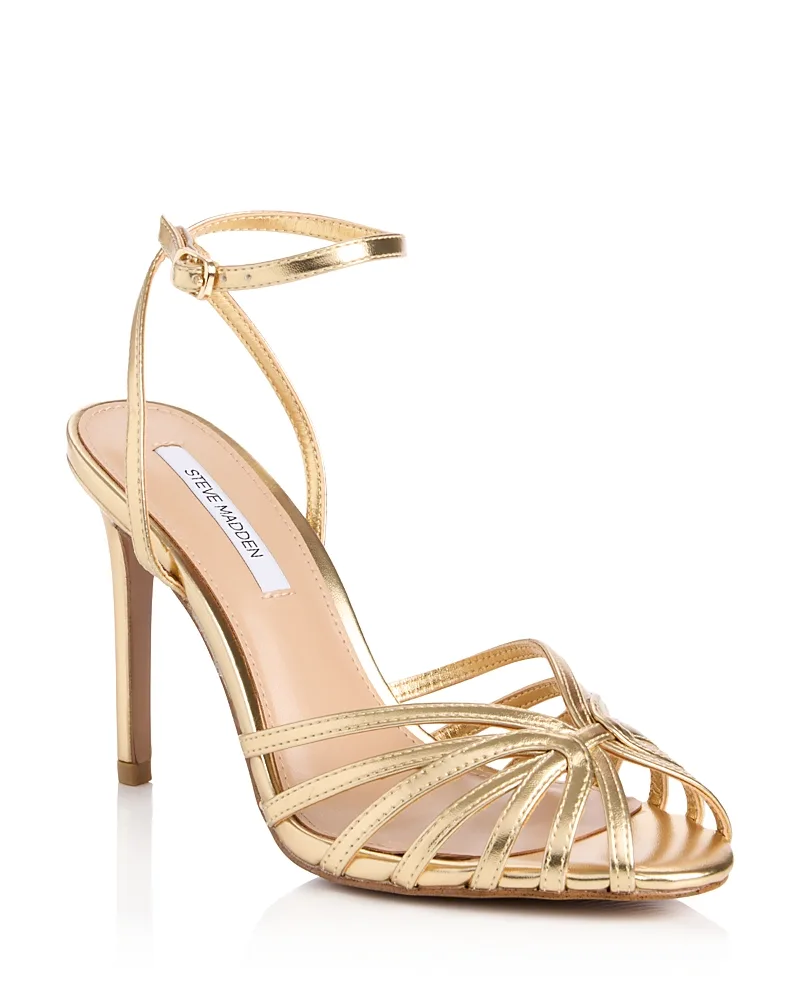 Mizuna Printed Suede Stiletto Sandals by Steve Madden