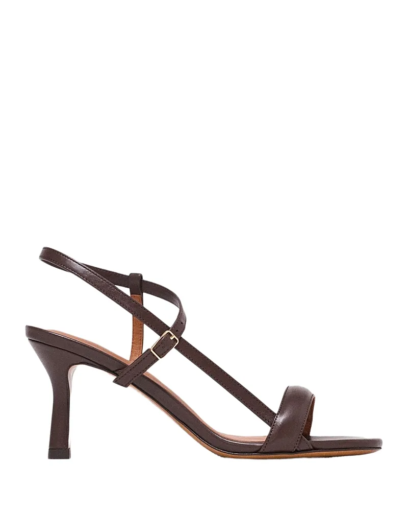 Strappy Leather High Heel Sandals by Maje