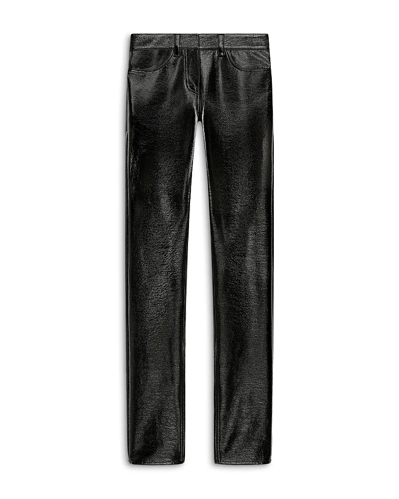 Vinyl Cotton Blend Straight Pants by Courreges