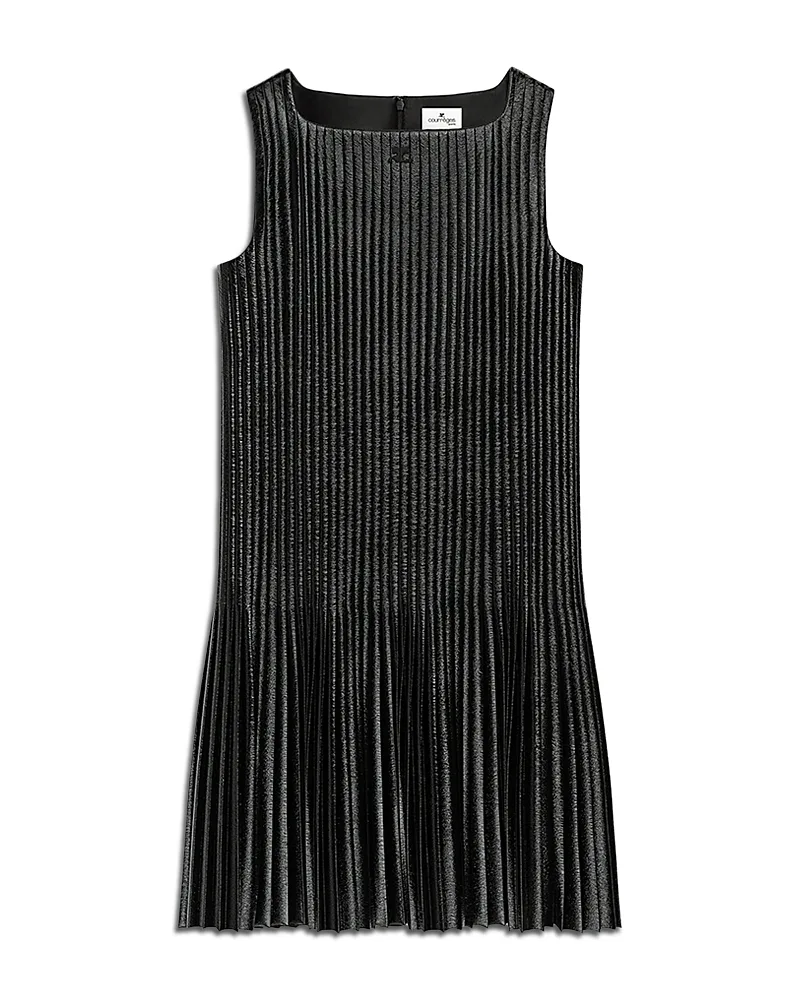 Vinyl Pleated Mini Dress by Courreges