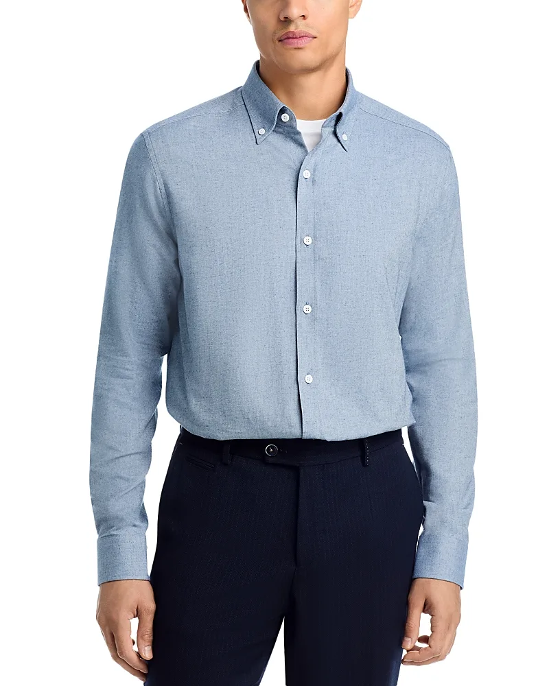 Cotton & Wool Classic Fit Button Down Shirt by The Mens Store At Bloomingdales