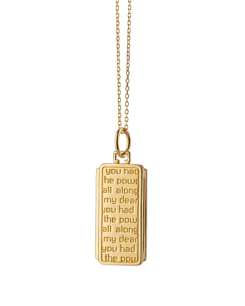 18K Yellow Gold Power Dorothy Necklace, 17 by Monica Rich Kosann