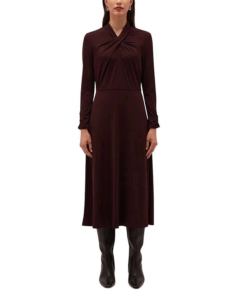 Aliza Twist Neck Jersey Dress by Hobbs London