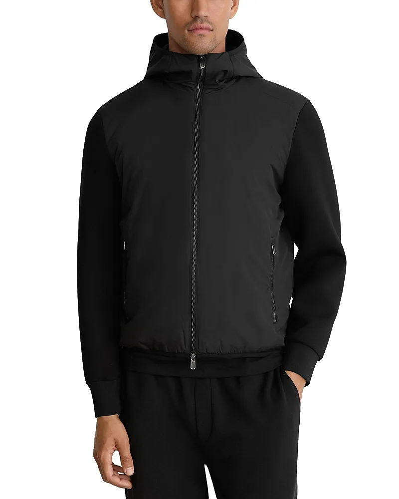 Shiels Technical Fabric Zip Up Jacket by Reiss