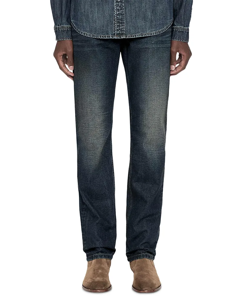 Faded Cotton Slim Straight Fit Jeans by AllSaints
