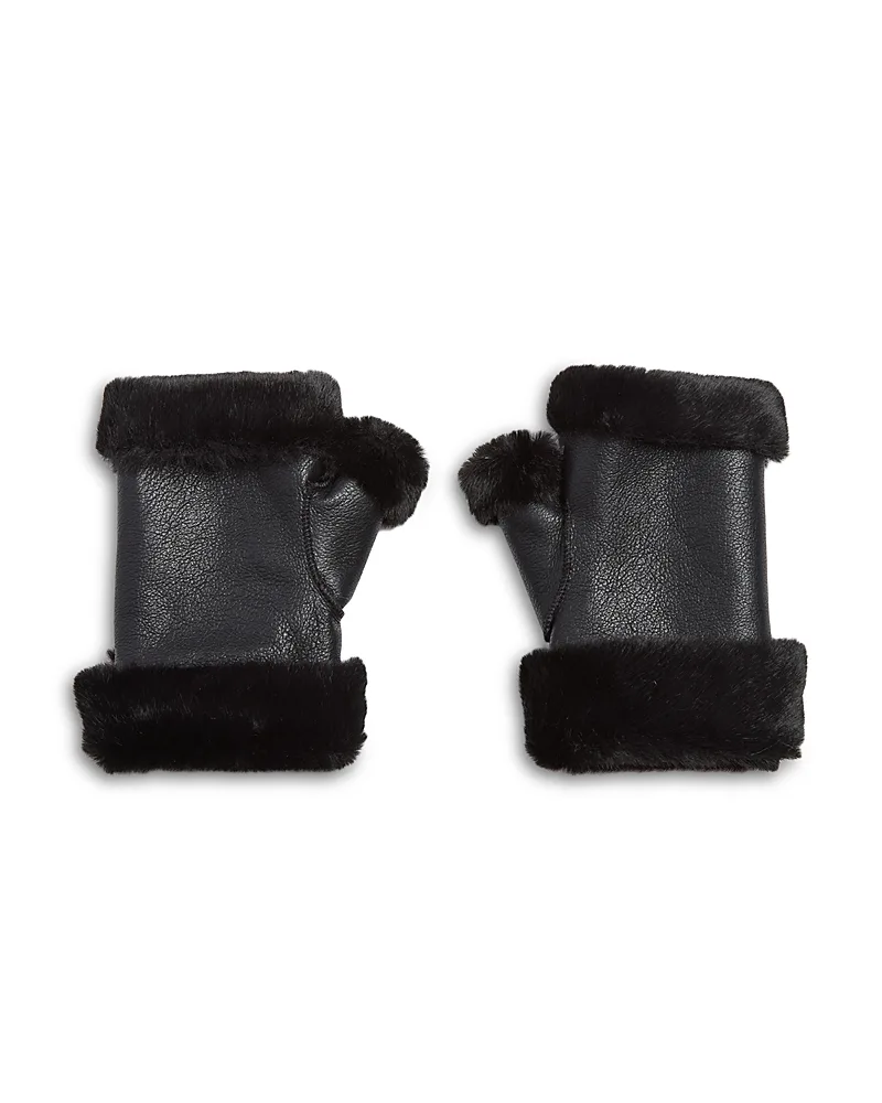 Faux Fur Fingerless Gloves by Jocelyn