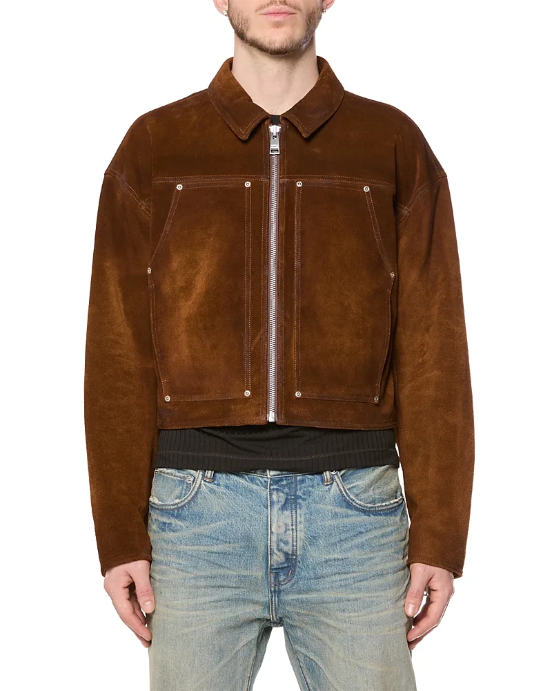 Suede Carpenter Jacket by Purple Brand