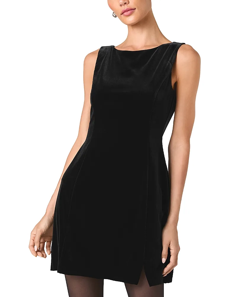 Caramia Stretch Velvet Mini Dress by French Connection