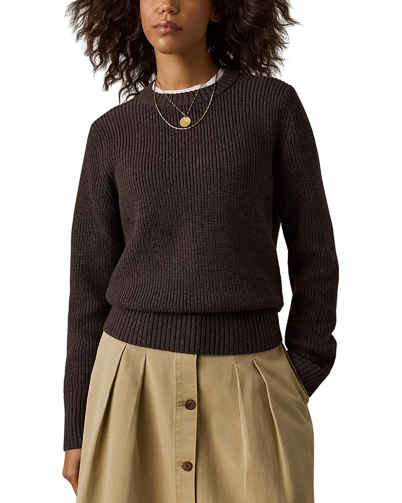 Northshore Cotton & Wool Crewneck Sweater by Faherty