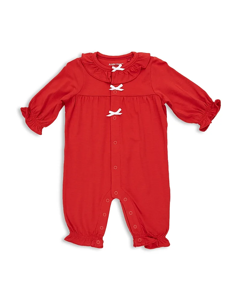 Long Sleeve Ruffle Collar Romper by Angel Dear