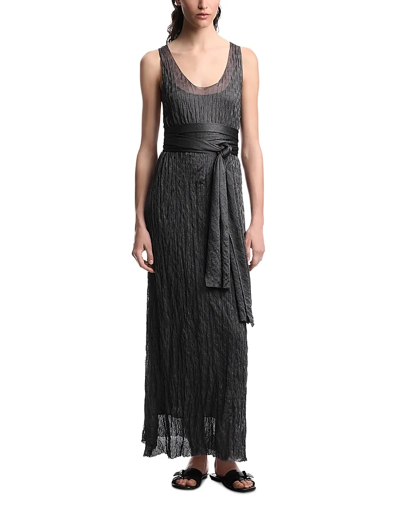Emporio Armani Textured Sleeveless Dress by Armani