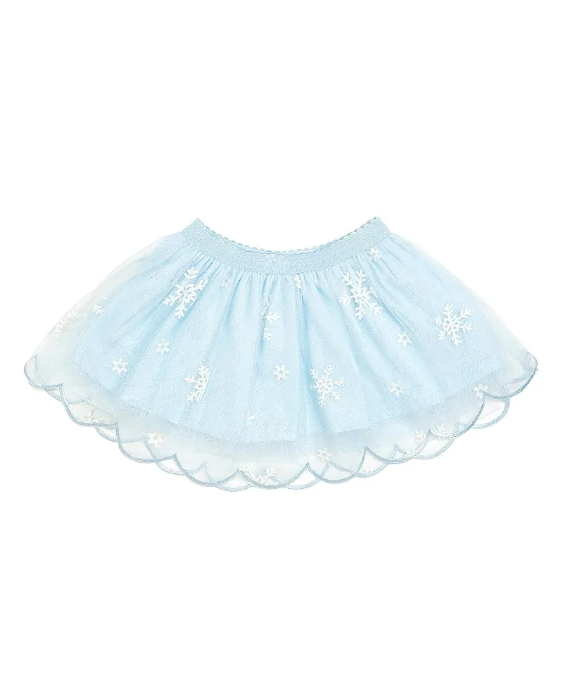 Glitter Snowflake Scalloped Tutu Skirt by Sweet Wink