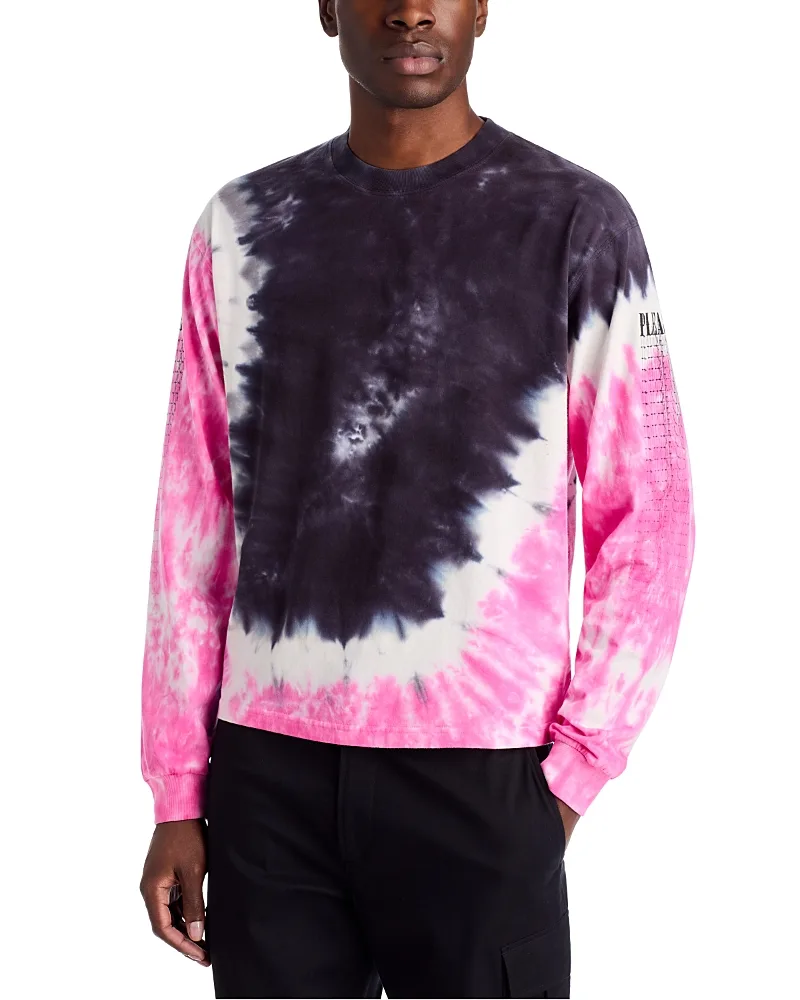 Blurred Tie Dye Oversized Long Sleeve Tee by Pleasures