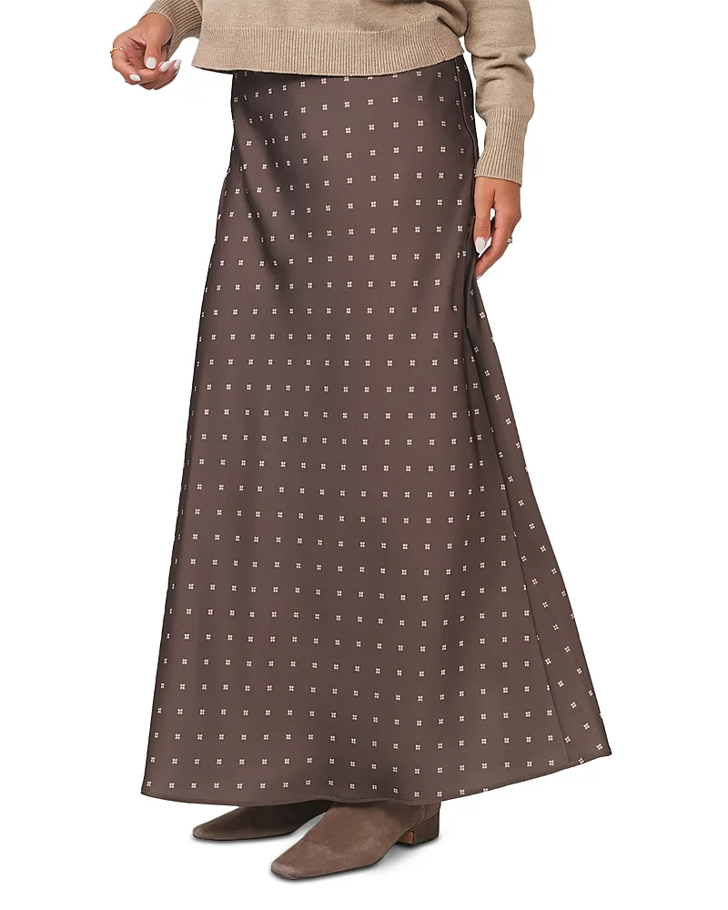 Satin Slip Maxi Skirt by Point