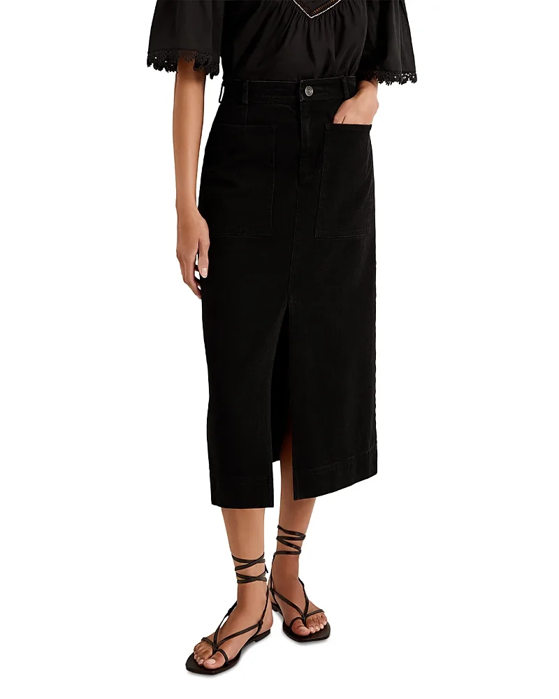 Leighton Cotton Midi Skirt by Marie Oliver