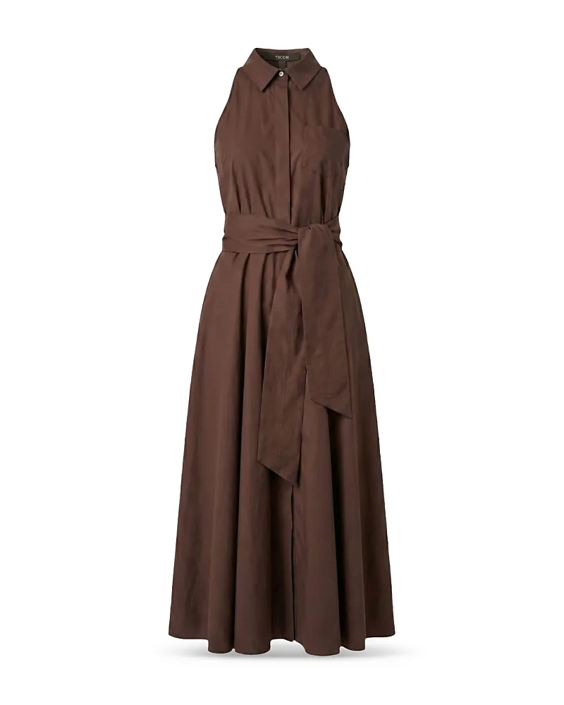 Chelsea Cotton Stretch Midi Shirt Dress by Toccin