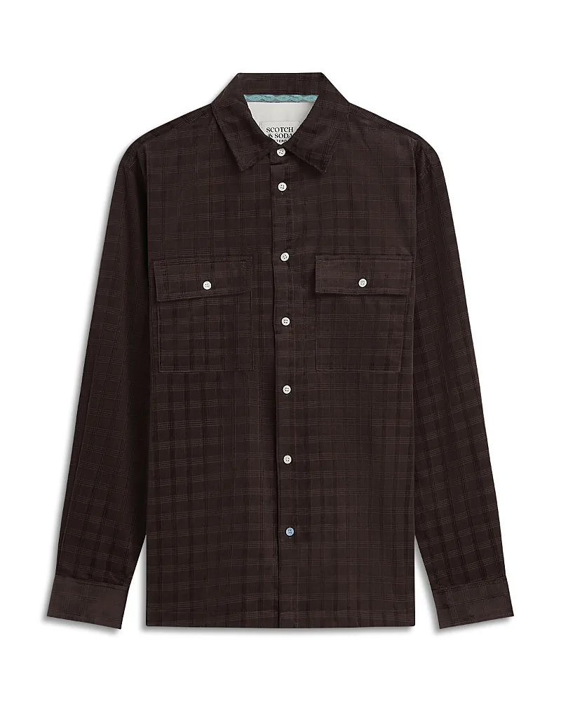 Corduroy Checked Relaxed Fit Shirt by Scotch & Soda