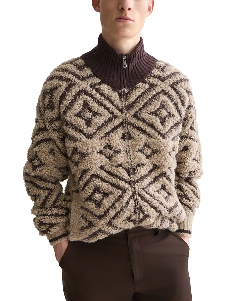 Jacquard High Neck Sweater by Scotch & Soda
